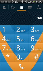 Vonage Mobile Keyboard