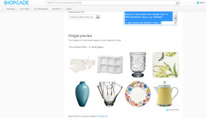 Shopcade widget 