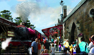 Hogsmeade Station drawing